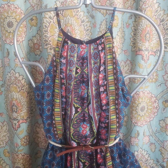🍄By & By Summer Casual Halter Dress Junior - Picture 2 of 5
